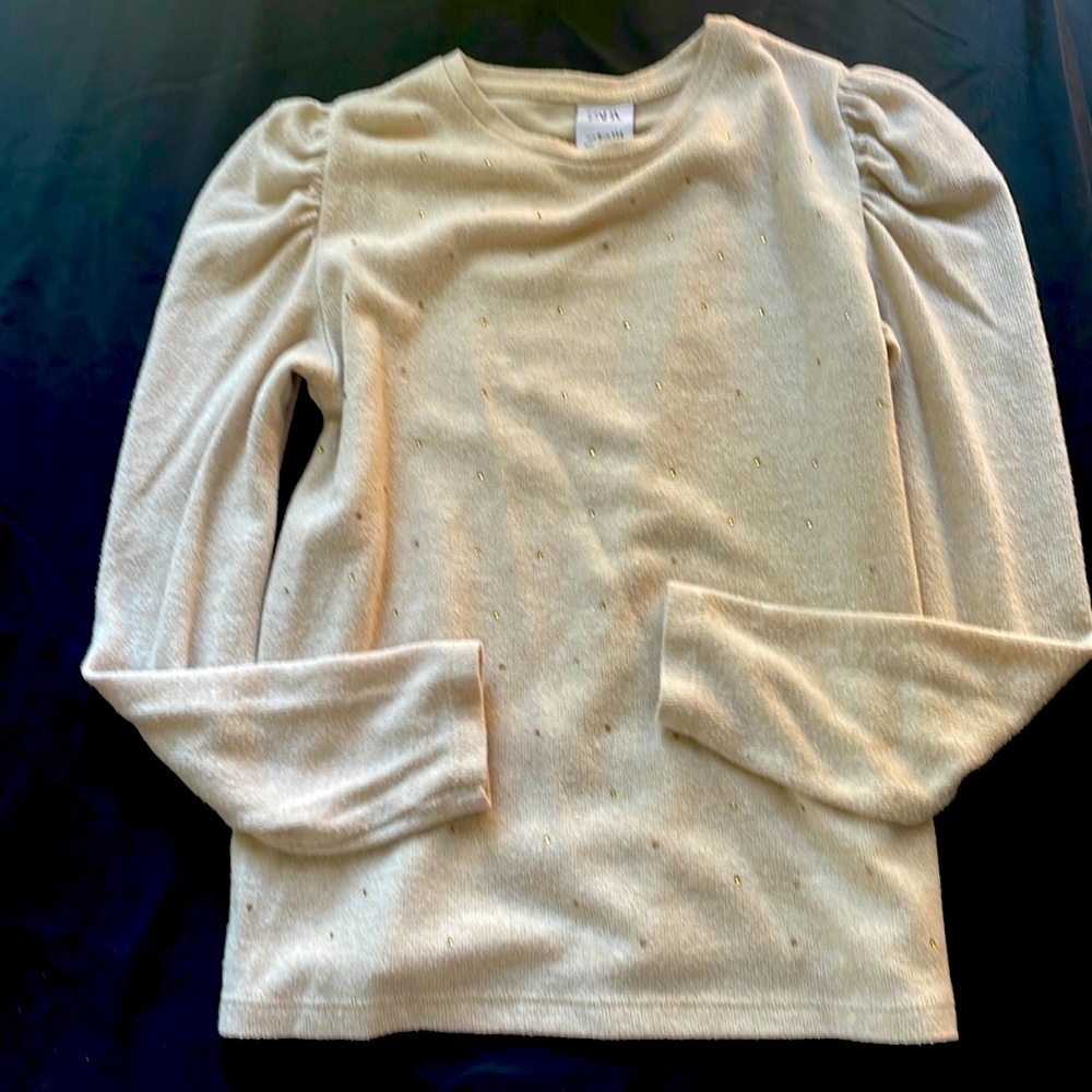 Zara girls light sweater size 9